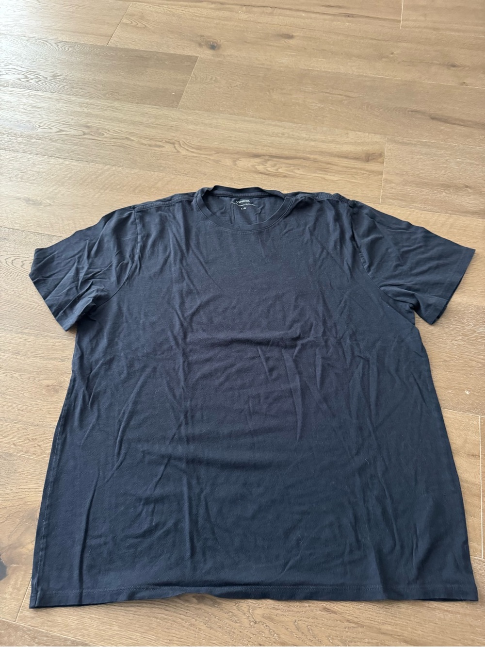 Vince Black Short Sleeve Crewneck Tee